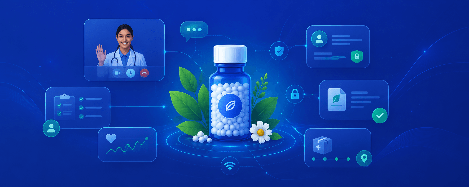 Virtual Homeopathy dashboard preview